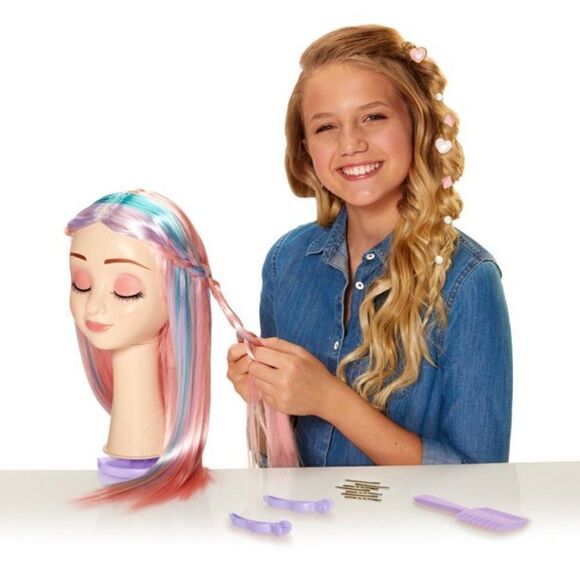 🆕NWT CGH Cute Girls Hairstyles! Wig with Styling Head-Straight Multi-Col - Picture 3 of 5